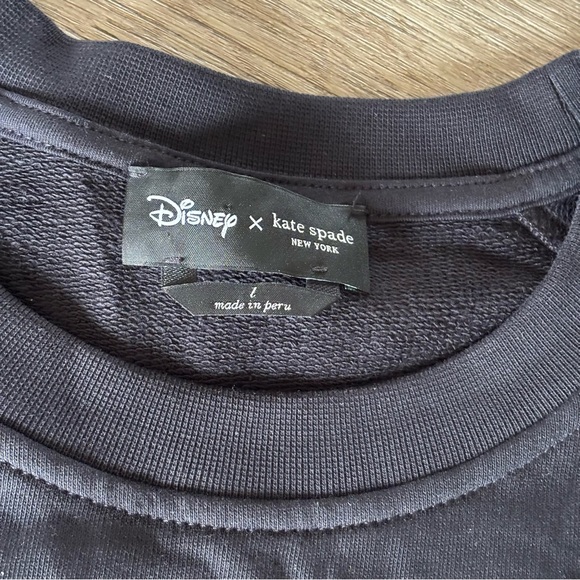 Kate Spade Beauty and the Beast Black Crew Neck Sweater - Picture 5 of 7